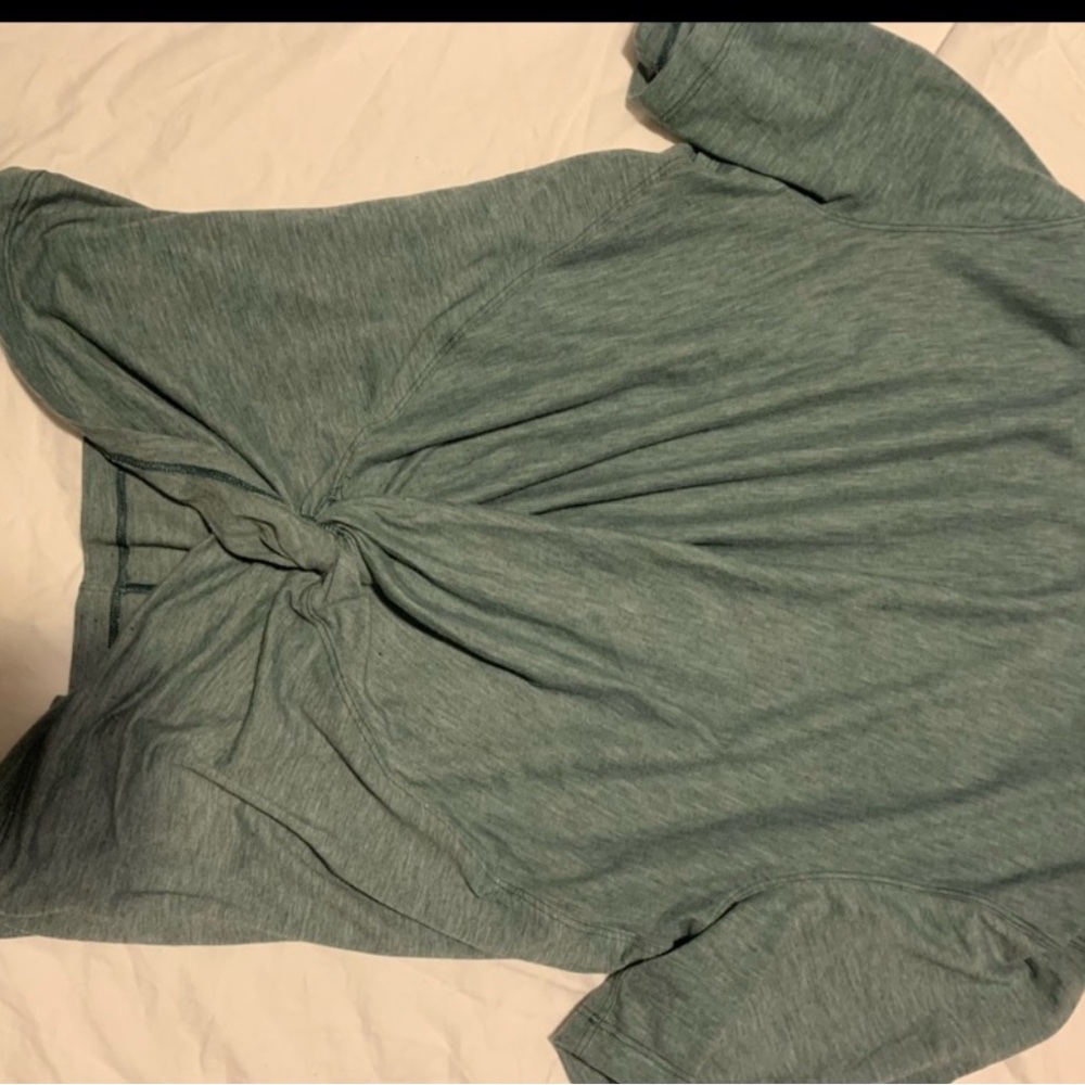 lululemon athletica Green Knotted Tank Top